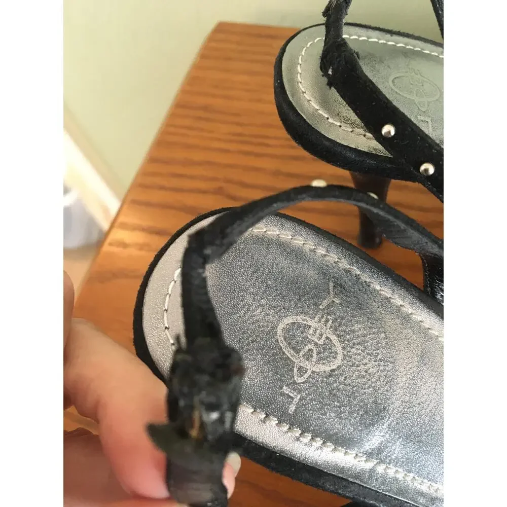 Joey O, Black Suede Leather Size 8 1/2 M, 4